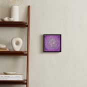 "Dream Big Lettering" - Art Print in Purple by Elaine Stephenson - In a Room
