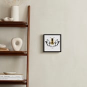 "Golden Beetle" - Art Print in Black & Gold by Katrina Leandro - In a Room