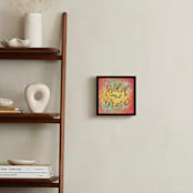 "Bold and Brave Lettering" - Art Print in Red Orange by Elaine Stephenson - In a Room