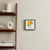"December fruits" - Art Print in pear green by Kanika Mathur - In a Room