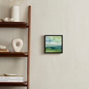 "Tidal Marsh" - Art Print in True Green by Sandra Ovono - In a Room