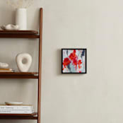 "Poppies Squared" - Art Print in Poppy by Holly Whitcomb - In a Room