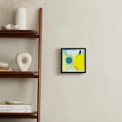 ""The Feeling of Being New"" - Art Print in Warm Yellow by Laura Viapiano - In a Room