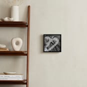 "White and Black Vapor Two  Series 1" - Art Print in White and Black by Angela Simeone - In a Room