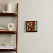 "Windows Data" - Art Print in Ruddy Brown by Jeff Preuss - In a Room