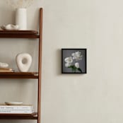 "three white peonies" - Art Print in white and green by Elizabeth Pyle - In a Room