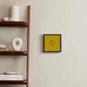 "Sun in the dust. Variations 36" - Art Print in Yellow Black by Arash Fattahi Acosta - In a Room