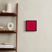 "Sun in the dust. Variations 42" - Art Print in Intense Red by Arash Fattahi Acosta - In a Room
