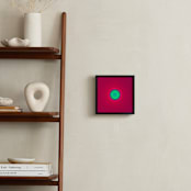 "Sun in the dust. Variations 22" - Art Print in Strawberry Red Green Dot by Arash Fattahi Acosta - In a Room