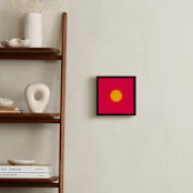 "Sun in the dust. Variations 14" - Art Print in High Red Yellow Dot by Arash Fattahi Acosta - In a Room