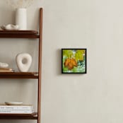 "Leaf Me Alone" - Art Print in Leafy Orange by Andy Mars - In a Room