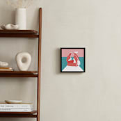 "Bask" - Art Print in Teal by Katie Spak - In a Room