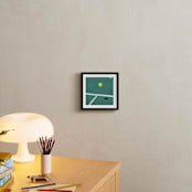 "Tennis Anyone?" - Art Print in Tennis court green by JW Solomon - In a Room