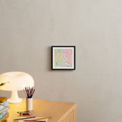 "Spumoni Cream Petals" - Art Print in Spumoni Pink by Mariecor Agravante - In a Room
