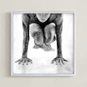 "Focus" - Art Print in smoke by Shannon - Framed