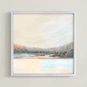 "Beyond" - Art Print in Sandy Beach by AlisonJerry - Framed