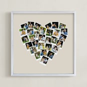 "Heart Snapshot Mix® Hues Photo Art" - Framed Photo in Warm Grey by Minted - Framed