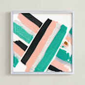 "Togetherness" - Art Print in Summer Rose by Christina Flowers - Framed