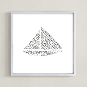 "Sea Fever" - Art Print in Black by Dean Street - Framed
