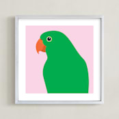 "Hey, You Looking At Me? I" - Art Print in Vibrant Tones by IGGI - Framed