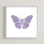 "I am the butterfly" - Art Print in she's a little pink by Rebecca Marchese - Framed