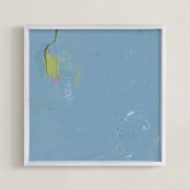 "Whispering Skies" - Art Print in Aetherial Blue by Pamela Smith - Framed