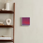 "Crescent Moon and Purple Skies" - Art Print in Elegant Purple by James Derit - In a Room