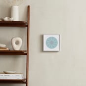 "Planet no.6 Mood" - Art Print in Duck Egg Blue by Jan Shepherd - In a Room