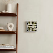 "Overlapping Earth Tone Circles" - Art Print in Earth Tones by Amy Lighthall - In a Room