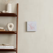 "Custom Map Letterpress Art" - Custom Letterpress Print in Neon Coral by Minted - In a Room