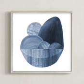 "Precipice 2" - Art Print in Deep Sea by Olivia Raufman - Framed
