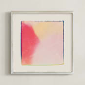 "Four Square IV" - Art Print in Vibrant by Kamala Nahas - Framed