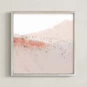 "Mountainside " - Art Print in Sand by Sadie Holden - Framed