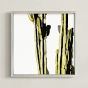 "Green Guy" - Art Print in Green by Kimberly Young - Framed