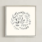 "Natural" - Art Print in Graphite by Makewells - Framed