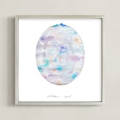 "October - Opal" - Art Print in Opal by Naomi Ernest - Framed