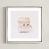 "click click" - Art Print in Light Grey by Alicia Abla - Framed