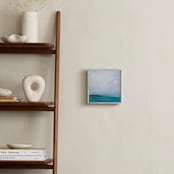 "Distant Island Pier" - Art Print in Soft Water by Julia Contacessi - In a Room