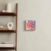 "Abstract Agate" - Art Print in Purple Red by Laura Rodil - In a Room