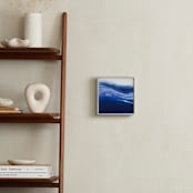 "rolling surf II" - Art Print in Teal blue by Teodora Guererra - In a Room