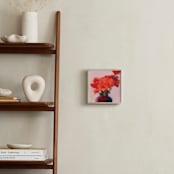 "Shades of Rosy" - Art Print in Deep Rose by sue prue - In a Room