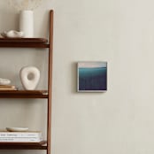 "MYSTERY TRIPTYCH COLOR III" - Art Print in Deep blue by Lying on the grass - In a Room