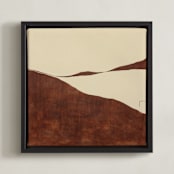 "Eroded Horizon" - Art Print in Oxide Echo by Tania Medeiros - Framed Canvas