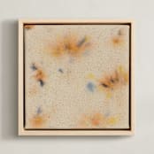 "Abstract Sunrise 2" - Art Print in Sunrise Orange by Christina Flowers - Framed Canvas