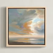 "Cloud Crush" - Art Print in Cumulo by Khara Ledonne - Framed Canvas