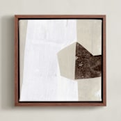 "Studio Forms 1" - Art Print in Linen by Jennifer Daily - Framed Canvas