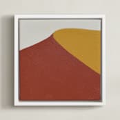 "Sam Sand Dunes III" - Art Print in Desert Tones by Alina Knechtle - Framed Canvas