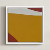 "Sam Sand Dunes IIII" - Art Print in Desert Tones by Alina Knechtle - Framed Canvas
