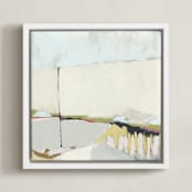 "Showered in Sunshine II" - Art Print in Champagne by Karyn Denten - Framed Canvas