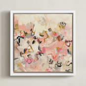 "Symbols" - Art Print in light by Svitlana Martynjuk - Framed Canvas